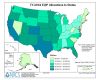 U.S. map showing FY2004 EQIP allocations by State.