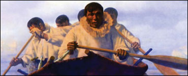 Image: Painting of Native Alaskans.