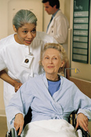 Woman in nursing home