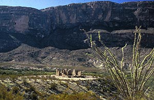 Image of ruins near Castolon, Texas, Big Bend National Park.