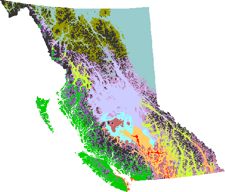 Biogeoclimatic Zones of British Columbia