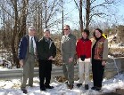 Officials from Natural Resources Conservation Service and local sponsors of the Marrowbone Creek Watershed Project signed the project plan for NRCS in Virginia’s first dam rehabilitation project at a recent ceremony on the creek’s banks.