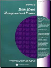 Cover of the Journal of Public Health Management and Practice.  November 2003. Supplement.