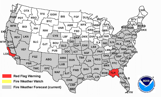 US Map Firewx 