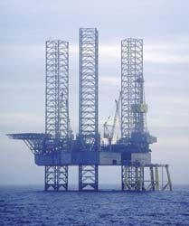 Drilling rig near Sable Island