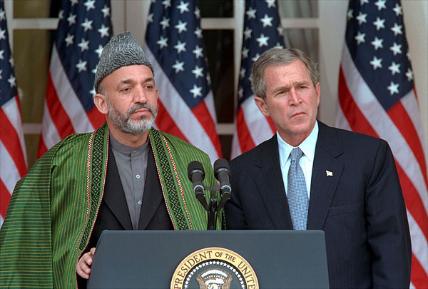 "Chairman Karzai, I reaffirm to you today that the United States will continue to be a friend to the Afghan people in all the challenges that lie ahead," said the President in his remarks during their joint press conference. White House photo by Paul Morse.