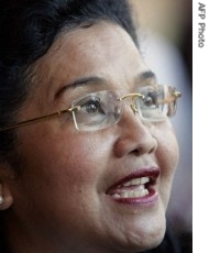 Indonesian Health Minister Siti Fadilah Supari, 05 May 2008