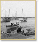 Sponge fishermen in Nassau, Bahama Islands, ca. 1900