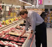 Man in grocery store