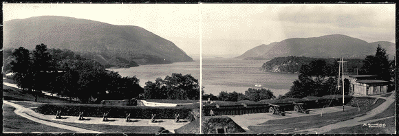 Looking up the Hudson, West Point