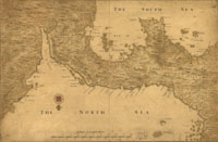 Isthmus of Panama from Cartagena to Nicaragua showing both coasts