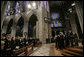 The casket of former President Gerald R. Ford is carried from the National Cathedral at the conclusion of his State Funeral service in Washington, D.C., January 2, 2007. Former President Ford will be buried in Grand Rapids, Mich. White House photo by Eric Draper