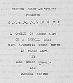 Polk County: A Comedy of Negro Life on a Sawmill Camp with Authentic Negro Music in Three Acts