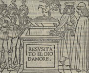 Sonetti del Narnese Romano: Resusitato el dio Damore. 