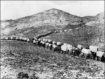 [Cover Photo] Wagons on the Santa Fe Trail