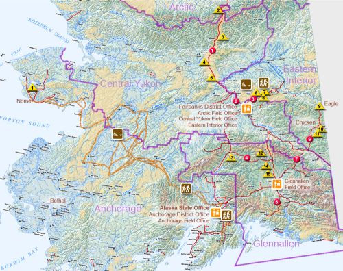 Statewide Campground map