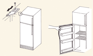 Adjusting the door seal.