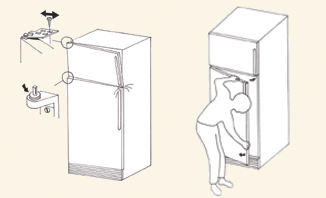 Adjusting dropped doors.