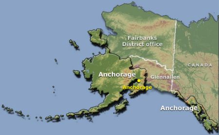 Anchorage Field Office boundary map