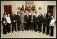 President George W. Bush stands with members of the University of Maryland Women’s Basketball Team Thursday, April 6, 2006, during a photo opportunity with the 2005 and 2006 NCAA Sports Champions at the White House. White House photo by Kimberlee Hewitt