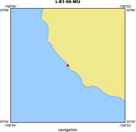 L-B1-99-MU map of where navigation equipment operated