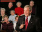 President George W. Bush speaks with an audience about the Medicare Prescription Drug Benefit Program on a visit to the Riderwood Villiage retirement community, Wednesday, March 15, 2006 in Silver Spring, Md. President Bush urged seniors to get information about the new Medicare benefit program and sign up by the May 15th deadline. White House photo by Paul Morse