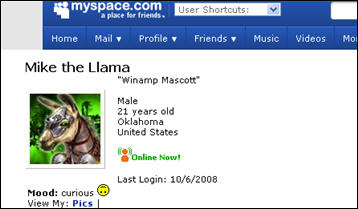Official Winamp MySpace Page