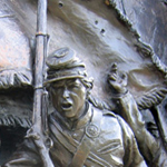 Close up of the Irish Brigade Monument
