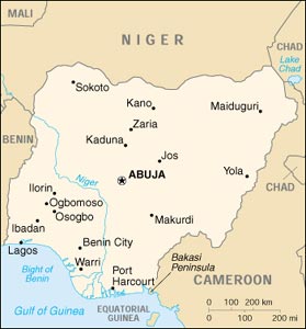 Image: Map of Nigeria