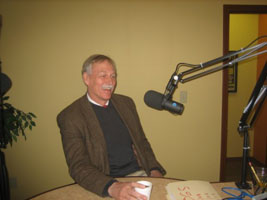 Congressman Snyder speaks at a radio show.