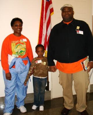 Mary, Janell and James Fender on April 2, 2007