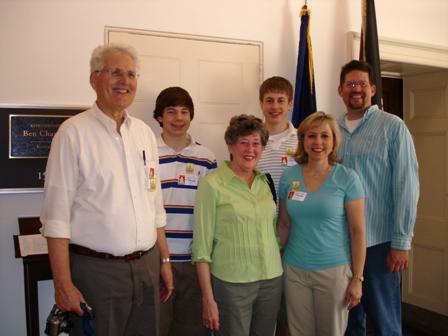 Jack, Seth, Jo Anne, Wade, Amy and Scott Haga on April 2, 2007