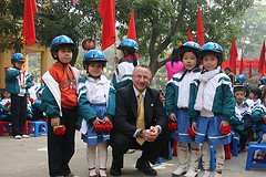 Safe Kids CEo Mitch Stoller in Vietnam
