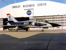 F-106 research aircraft at NASA Langley Hanger