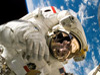 Astronaut during spacewalk.