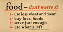Food - don't waste it