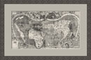 Waldseemuller Map, 1507--Framed, Fine Art Edition, Small