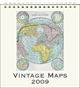 Vintage Maps 2009 Cavallini Easel Calendar