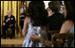 Laurence Silberman laughs as he acknowledges a standing ovation by a young girl in the audience Thursday, June 19, 2008, after he was presented the 2008 Presidential Medal of Freedom by President George W. Bush in the East Room of the White House. White House photo by David Bohrer