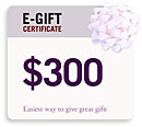 $300 E-Gift Certificate