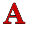 picture of the letter A