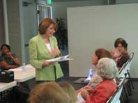 Susan helps constituents navigate the federal grants process at a Grants Workshop she sponsored.