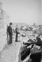The rampart walk, on city wall Jerusalem