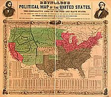 Reynolds's Political Map of the United States, 1856