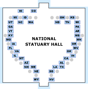  Map of Statuary Hall