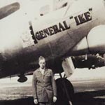 Erwin R. Steele standing in front of General "Ike"
