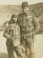 Martin Lorenz and South Korean soldier
