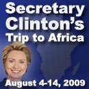 Secretary Clinton's trip to Africa