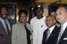 Marlton Square – Congresswoman Watson meets with (l-r) businessman Jerry Edwards, football star and Marlton Square investor Keyshawn Johnson, HUD Secretary Alphonso Jackson, and developer Christopher Hammond.