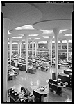 Johnson Wax Corporation Building, Interior Southeast View from Second Floor Balcony